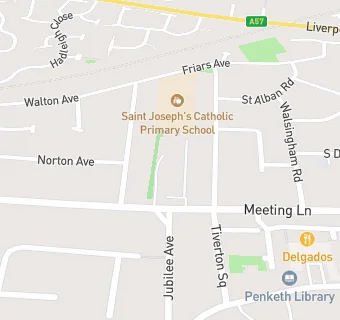 map for St Josephs Parish Centre