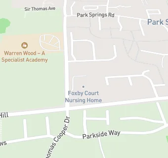 map for Foxby Court Residential Home