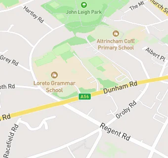 map for North Cestrian Grammar School