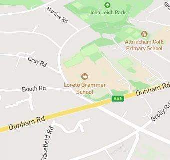 map for Loreto Grammar School