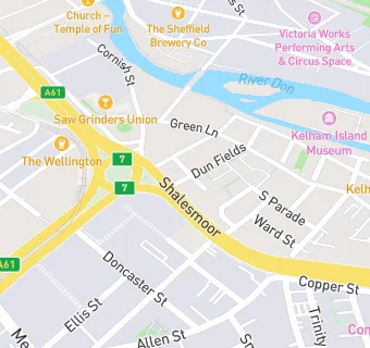 map for Mydentist, Shalesmoor, Sheffield