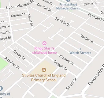 map for St Sila's CofE Infant School