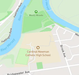 map for Cardinal Newman Catholic High School