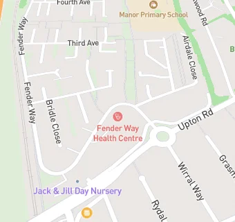 map for Fender Way Health Centre