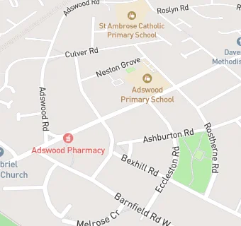 map for Adswood Pharmacy