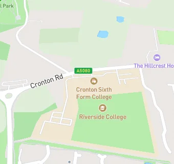 map for Riverside College and Starbucks - Cronton Campus