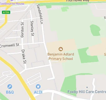 map for Benjamin Adlard Primary School