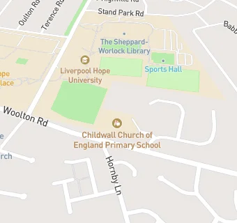 map for Childwall Church of England Primary School