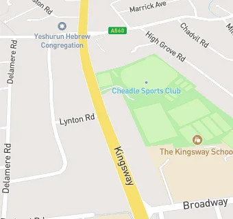 map for Cheadle (Kingsway) Sports Club Ltd