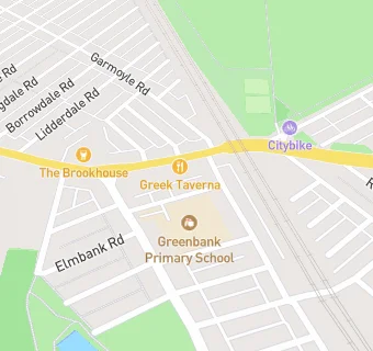 map for Greenbank Primary School