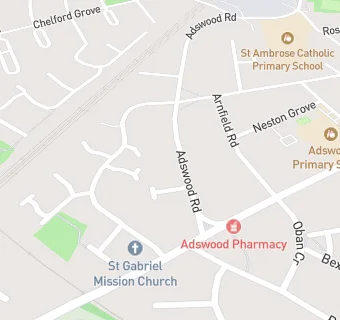 map for Adswood Road Surgery