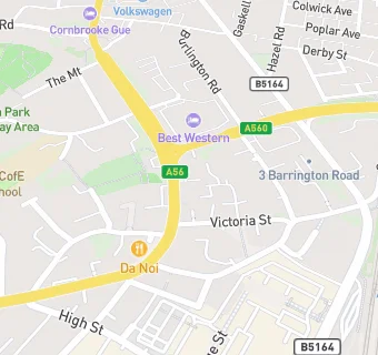 map for Altrincham Service Station