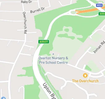 map for Overton Nursery & Pre-School Centre