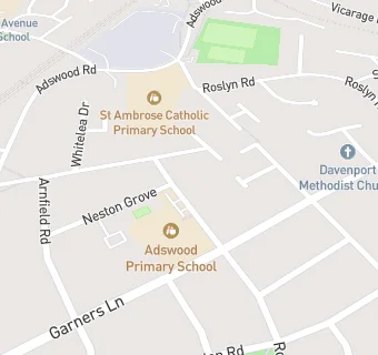 map for Adswood Primary School