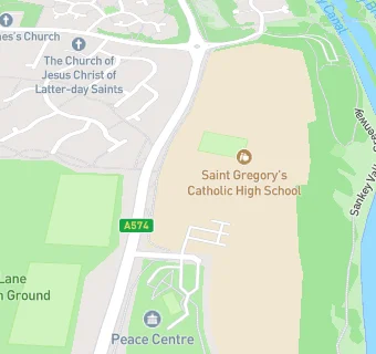 map for St Gregory's Catholic High School