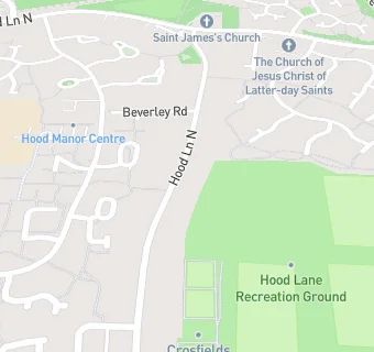 map for Hood Manor Community Centre