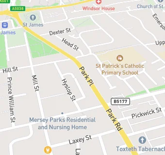 map for St Patrick's RC Junior School