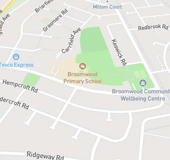 map for Broomwood Cafe