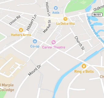 map for Marple Methodist Community Cafe