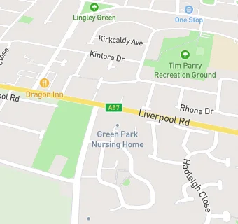 map for Green Park Care Home