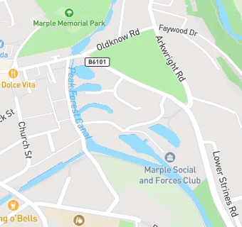 map for Marple Social And Forces Club