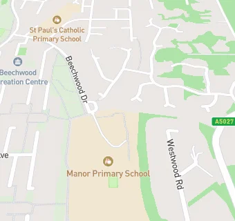 map for Manor Primary School