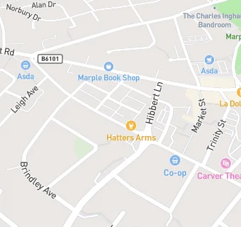 map for Hatters Arms