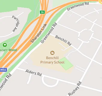 map for Benchill Junior School