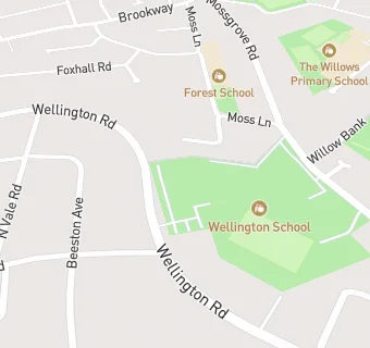 map for Wellington School