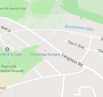 map for Thurcoft Dental Practice