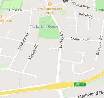 map for Larkhill Centre