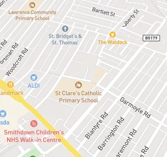 map for St Clare's Catholic Primary School