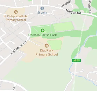 map for Dial Park Primary School