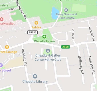 map for Cheadle & Gatley Conservative Club