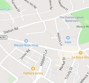 map for Marple Medical Practice