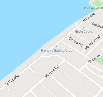 map for Hoylake Sailing Club