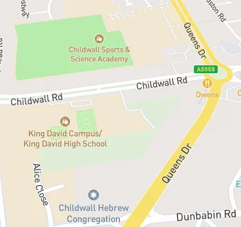 map for King David High School