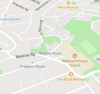 map for Walkley Primary School