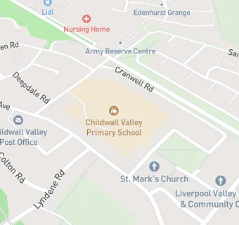 map for CHILDWALL VALLEY PRIMARY SCHOOL