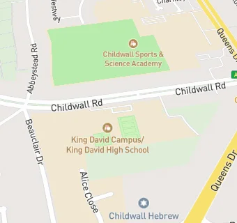 map for King David Primary School