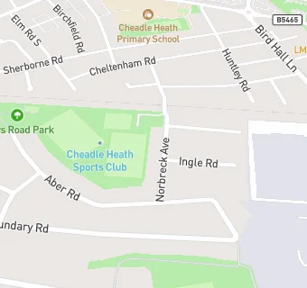 map for Nomads Bar Ltd @ Cheadle Heath Sports Club