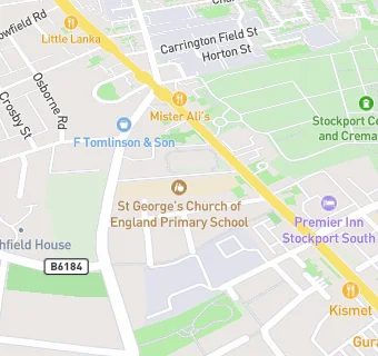 map for St George's CE Primary School Canteen