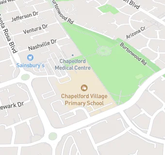 map for Chapelford Medical Centre