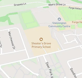 map for Shooter's Grove Primary School