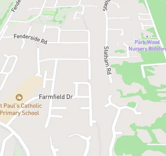 map for St Pauls R C Primary School