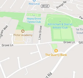 map for Grove School