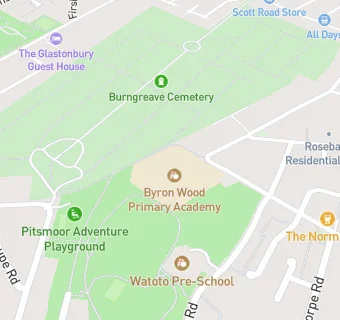 map for Byron Wood Primary Academy