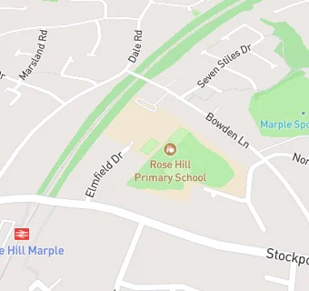 map for Rose Hill Primary School