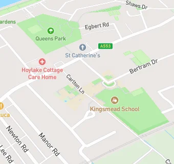 map for Kingsmead School