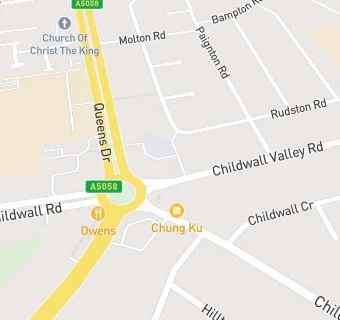 map for Fiveways Pizza & Chicken